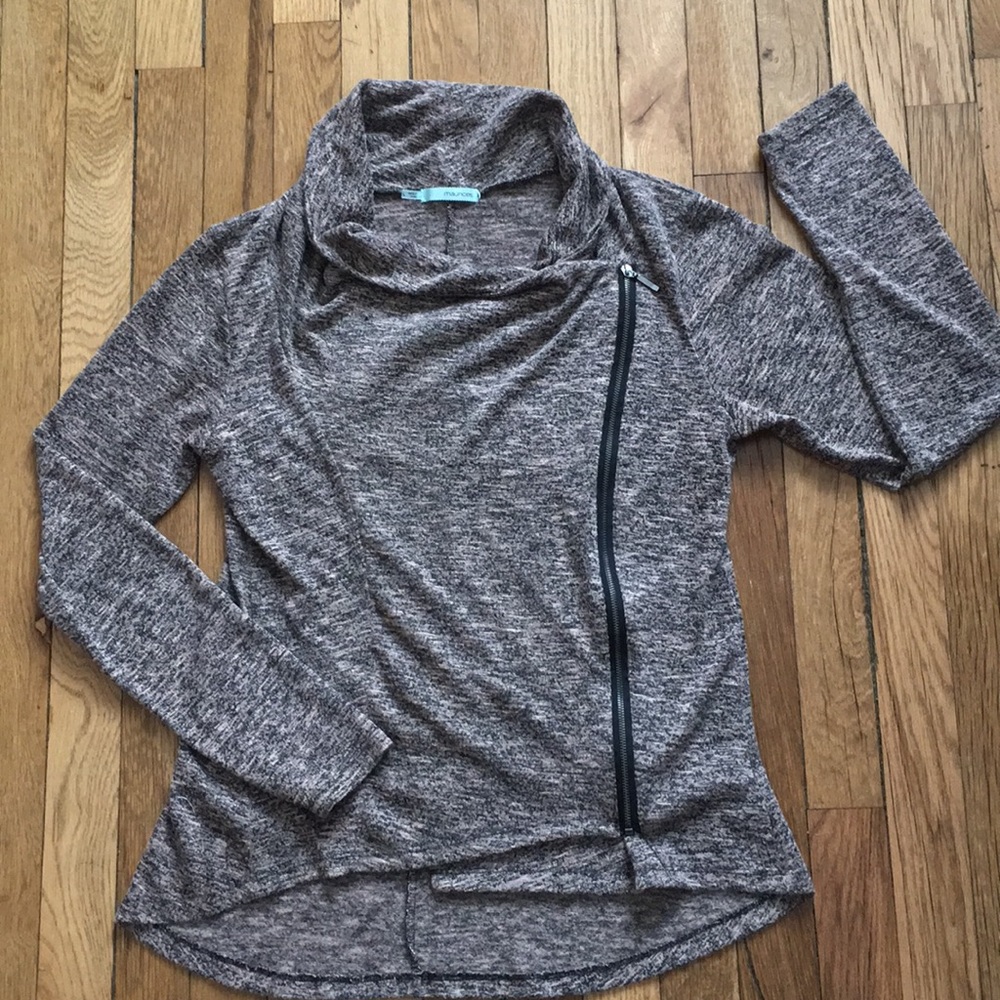 Asymmetrical zip sweater